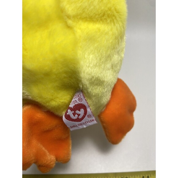 Ty Classic Quackers the Yellow Duck 2000 EUC With Paper Hang Tag - Picture 8 of 10